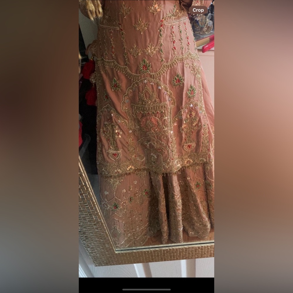 Fully embellished gotta Patti lengha and kamel